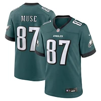 Men's Nike Nick Muse Midnight Green Philadelphia Eagles Team Game Jersey