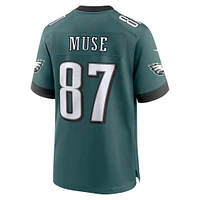 Men's Nike Nick Muse Midnight Green Philadelphia Eagles Team Game Jersey