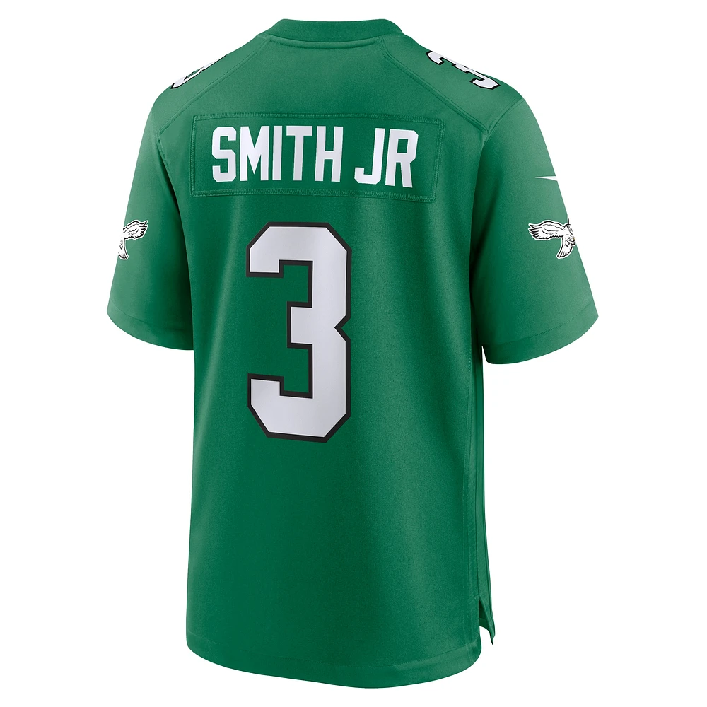 Maillot de match alternatif Nike Nolan Smith Kelly vert pour hommes des Eagles Philadelphie