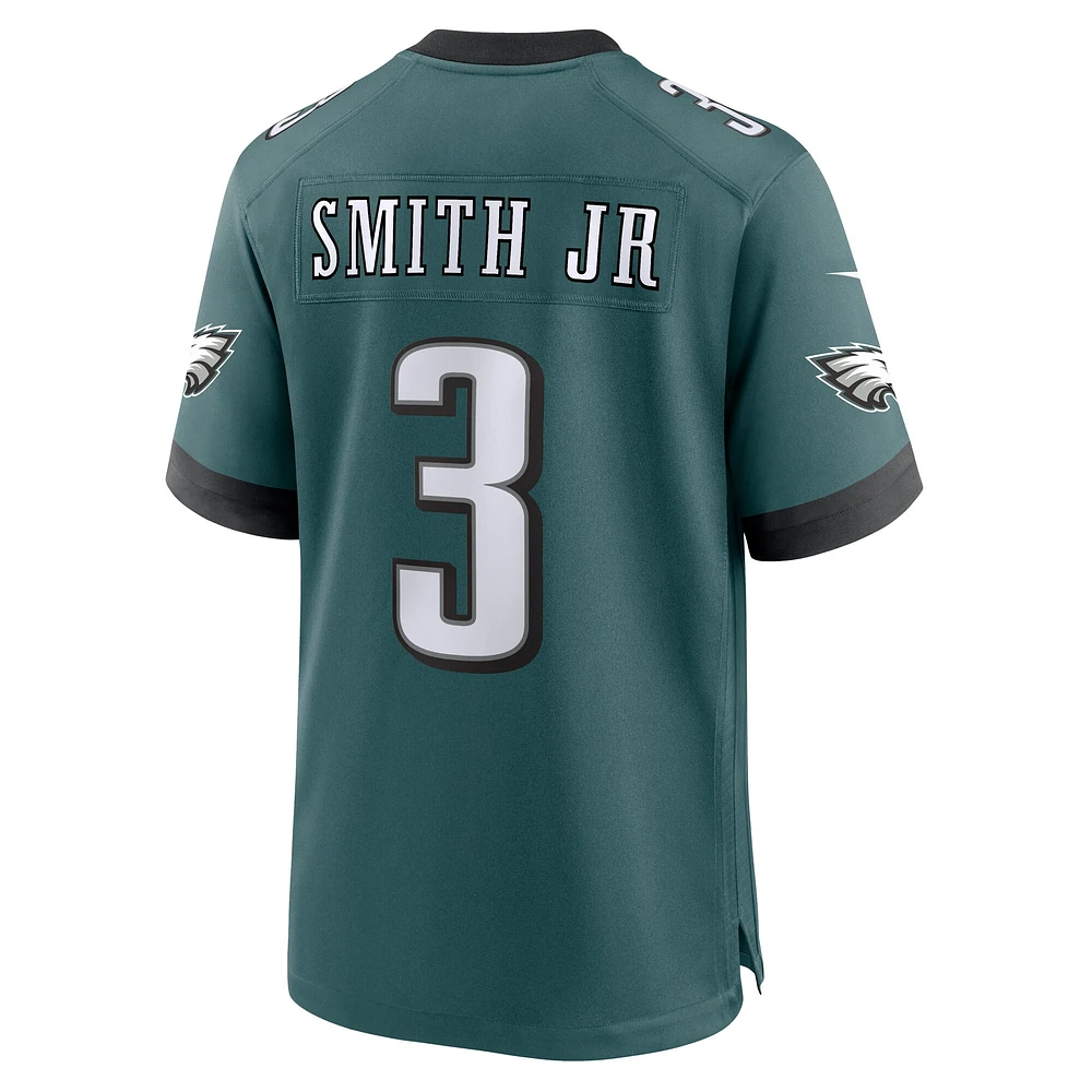 Men's Nike Nolan Smith Midnight Green Philadelphia Eagles Super Bowl LIX Game Player Jersey