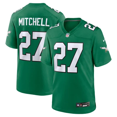 Men's Nike Quinyon Mitchell  Kelly Green Philadelphia Eagles Alternate Game Jersey