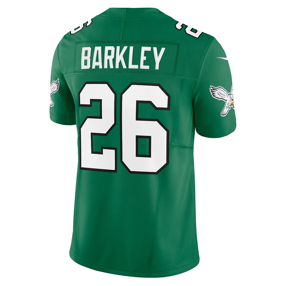 Maillot Nike Saquon Barkley Kelly vert Philadelphia Eagles Alternate Vapor F.U.S.E. Limited pour homme