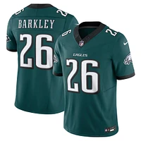 Maillot Nike Saquon Barkley pour homme, édition limitée, vert nuit, Philadelphia Eagles Vapor F.U.S.E.