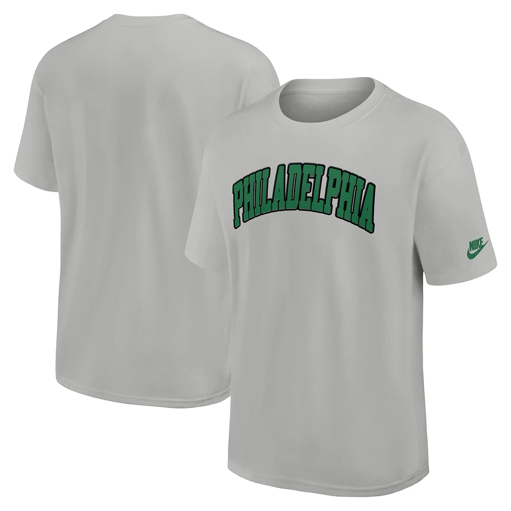 Men's Nike Silver Philadelphia Eagles Rewind Max90 Statement T-Shirt