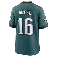 Maillot de match Nike Tanner McKee pour homme, vert nuit, Philadelphia Eagles