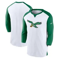 Men's Fanatics Branded Kelly Green Philadelphia Eagles Washed Primary Long  Sleeve T-Shirt