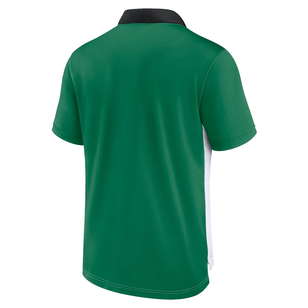 Polo en piqué Philadelphia Eagles Rewind pour Homme Nike - Blanc/Vert Kelly