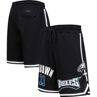 Men's Pro Standard A.J. Brown Black Philadelphia Eagles Player Name & Number Shorts