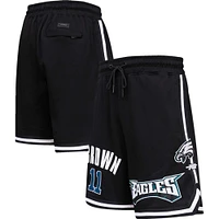 Pro Standard A.J. Hommes Short marron noir avec nom et numéro du joueur des Eagles de Philadelphie