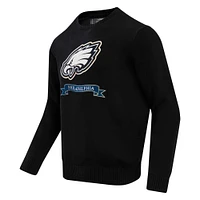 Chandail en tricot de préparation Pro Standard noir des Eagles Philadelphie pour hommes