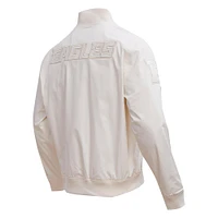 Veste neutre à fermeture éclair intégrale Pro Standard pour hommes, crème, Philadelphia Eagles