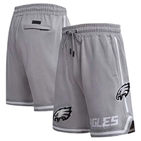 Short en chenille classique Pro Standard gris des Eagles de Philadelphie pour hommes