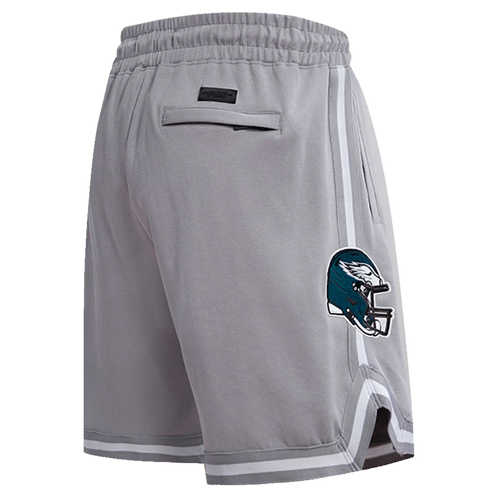 Short en chenille classique Pro Standard gris des Eagles de Philadelphie pour hommes