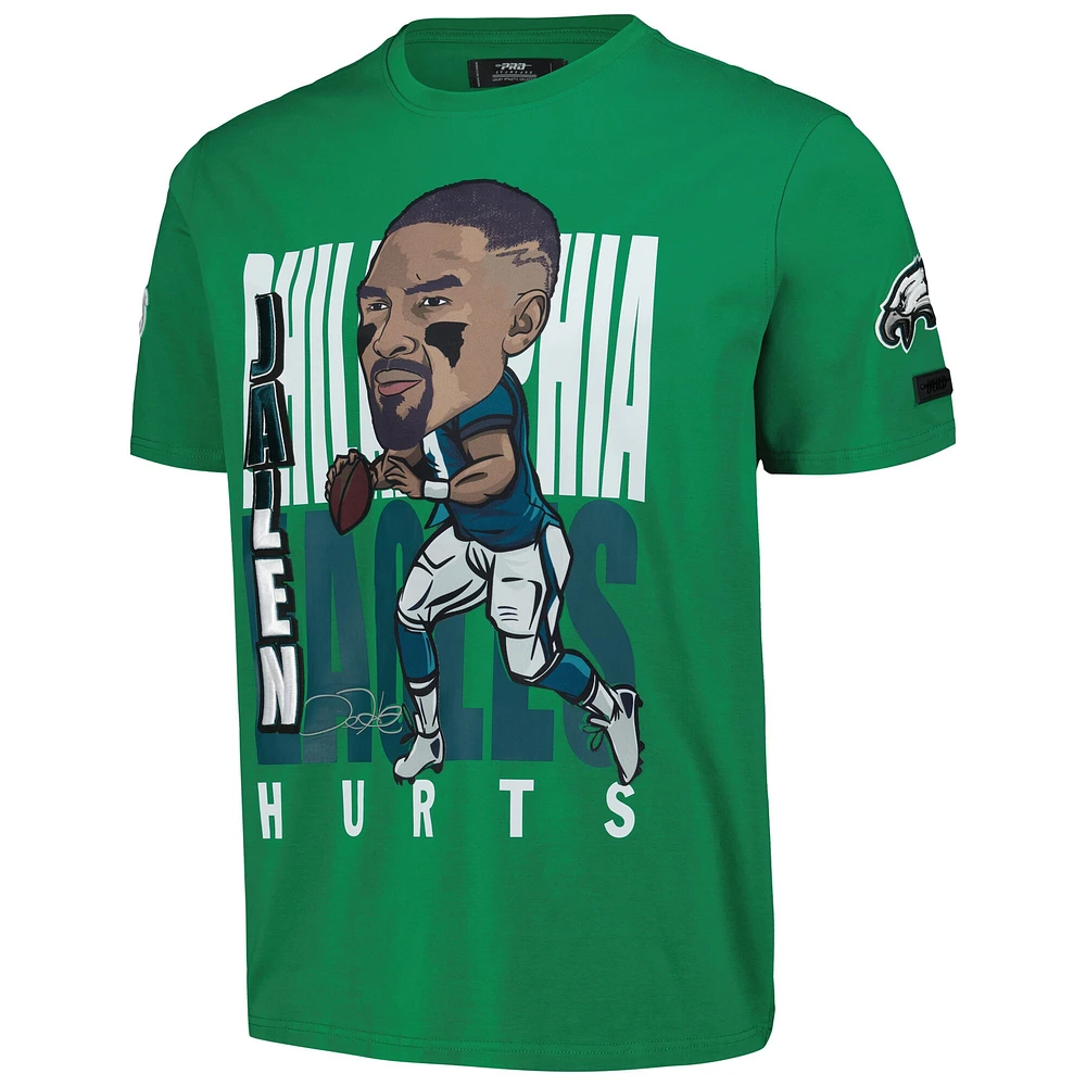 Men's Pro Standard Jalen Hurts Kelly Green Philadelphia Eagles Avatar Remix Player Graphic T-Shirt