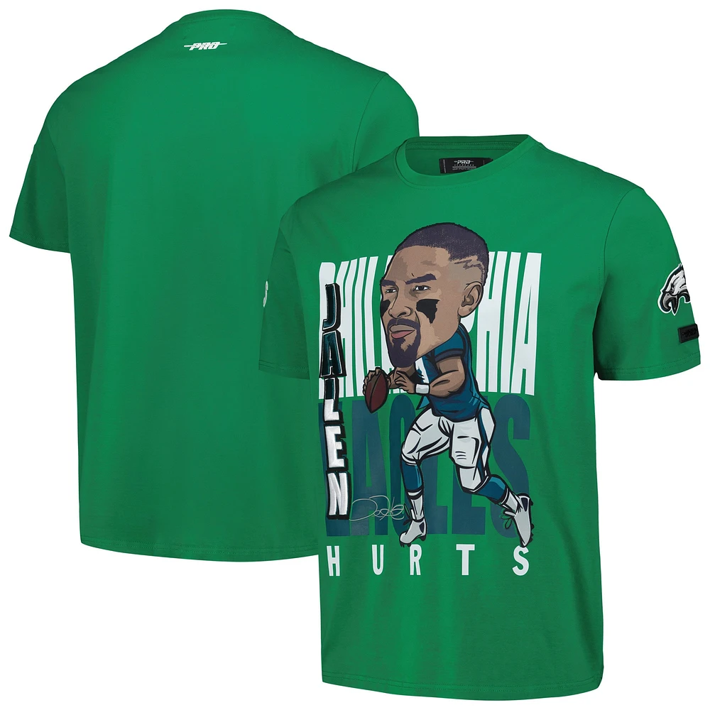 Men's Pro Standard Jalen Hurts Kelly Green Philadelphia Eagles Avatar Remix Player Graphic T-Shirt