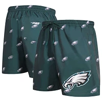 Men's Pro Standard Midnight Green Philadelphia Eagles Allover Print Mini Logo Shorts