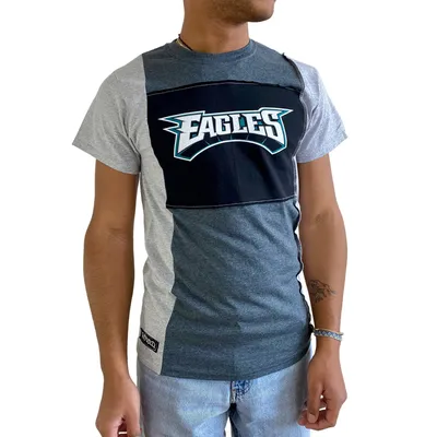 Philadelphia Eagles Refried Apparel Sustainable Split T-Shirt - Heather Charcoal