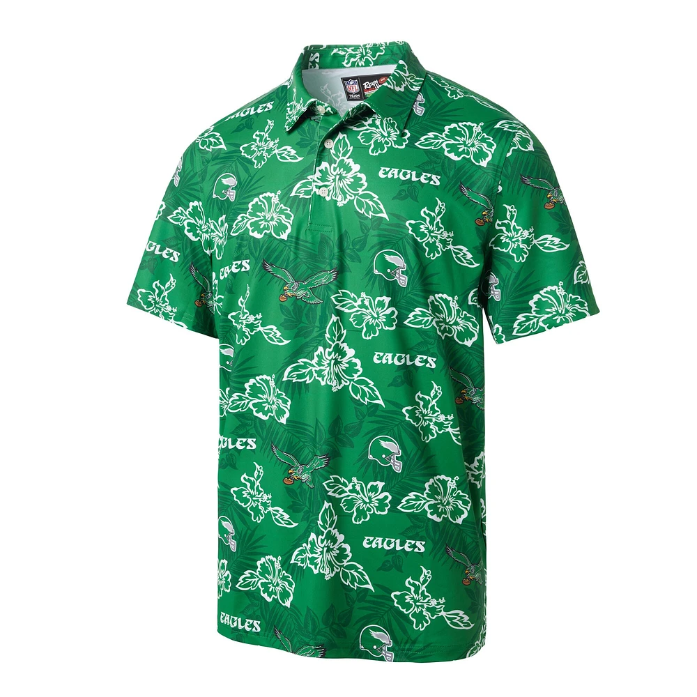 Polo de performance rétro Reyn Spooner Kelly Green pour homme des Philadelphia Eagles