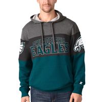 Lids Philadelphia Eagles Starter Extreme Pullover Hoodie - Heather  Charcoal/Midnight Green