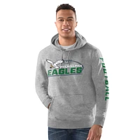 Sweat à capuche gris chiné Starter pour homme des Philadelphia Eagles