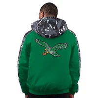 Men's Starter Kelly Green Philadelphia Eagles Thursday Night Gridiron Full-Zip Hoodie Jacket