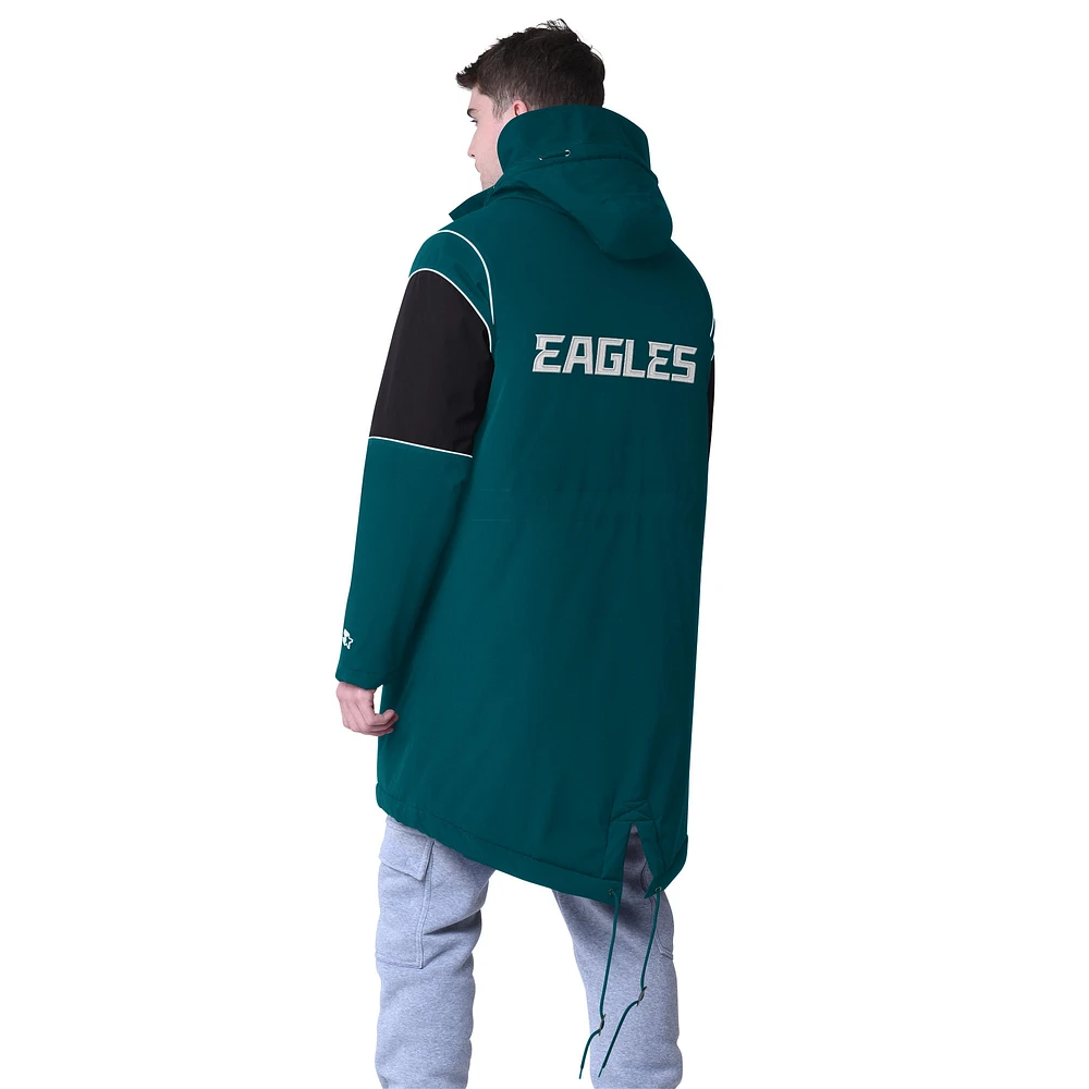 Veste zippée en polyfill pour homme Philadelphia Eagles Dynasty Stadium Starter Midnight Green