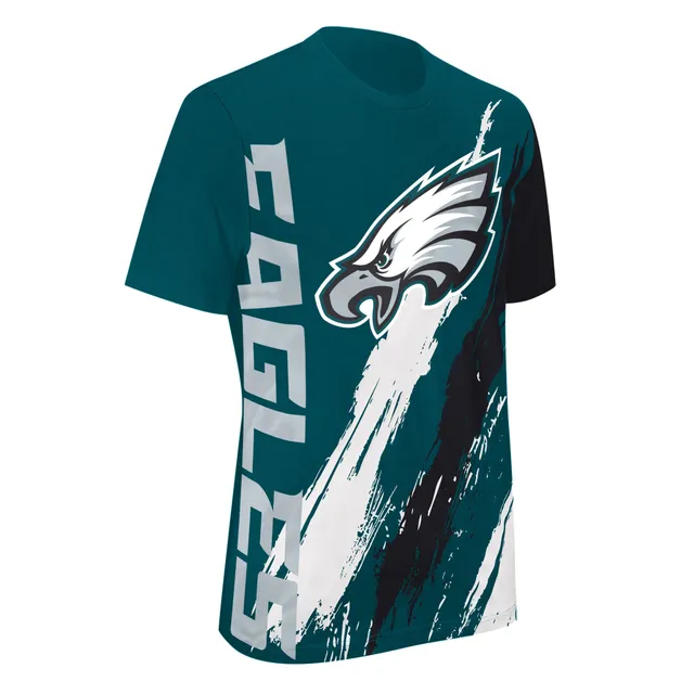 Women's Philadelphia Eagles Fanatics Branded Midnight Green Wordmark Long  Sleeve V-Neck T-Shirt