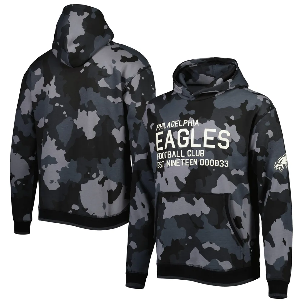 Men's '47 Black Philadelphia Eagles Regional Headline Pullover Hoodie Size: Small