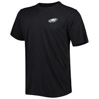 T-shirt Tommy Bahama noir des Eagles de Philadelphie Bali Skyline pour homme