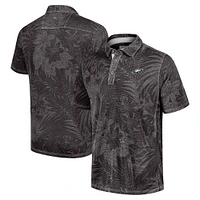 Men's Tommy Bahama Black Philadelphia Eagles Sport Santiago Paradise Polo