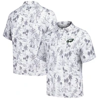 Polo gris Tommy Bahama pour hommes des Eagles de Philadelphie Cabana Shores IslandZone Tri-Blend