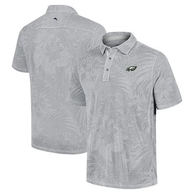 Polo Tommy Bahama gris pour homme des Philadelphia Eagles Sport Santiago Paradise