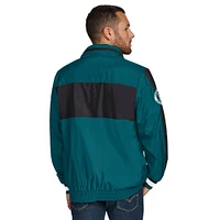 Men's Tommy Hilfiger Green Philadelphia Eagles Gael Lightweight Half-Zip Hoodie Jacket