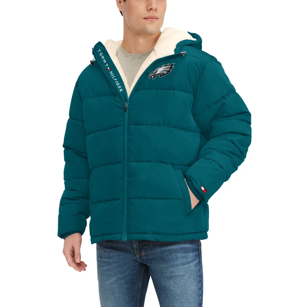 Becks lys s audition Lids Philadelphia Eagles Tommy Hilfiger Puffer Parka Hoodie Full-Zip Jacket  - Midnight Green | Connecticut Post Mall