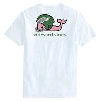 T-shirt blanc Vineyard Vines pour hommes des Eagles de Philadelphie Big & Tall Gridiron Classics Throwback Casque