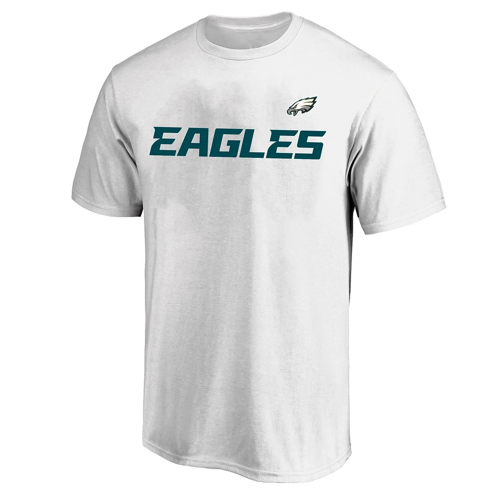 T-shirt blanc pour homme de la collection Hometown Big & Tall des Philadelphia Eagles