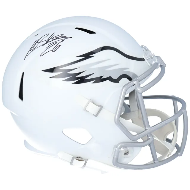 Miles Sanders Philadelphia Eagles Autographed Riddell 2022 on Field Alternate Speed Mini Helmet