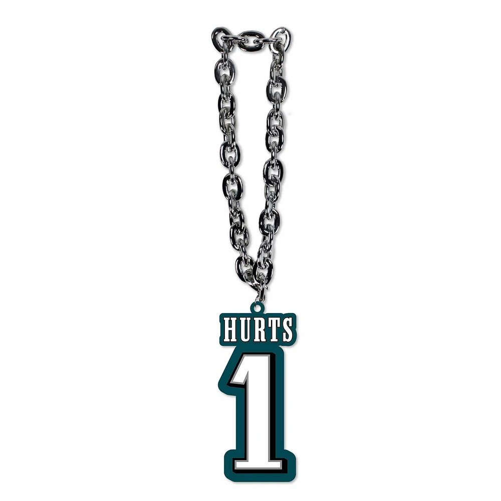 MOJO Jalen Hurts Philadelphia Eagles Player Fan Chain Necklace