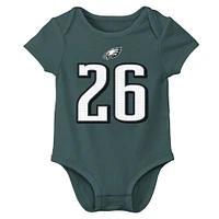 Newborn & Infant Nike Saquon Barkley Midnight Green Philadelphia Eagles Player Name Number Bodysuit