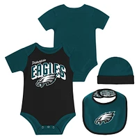 Newborn & Infant Philadelphia Eagles Dynamic Duo Bodysuit, Bib Hat Set