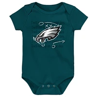 Newborn & Infant Philadelphia Eagles Team Starter 3-Pack Bodysuit Set