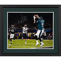 Nick Foles Philadelphia Eagles Framed Autographed 16'' x 20'' Super Bowl LII Champions Philly Special Touchdown Catch Photograph