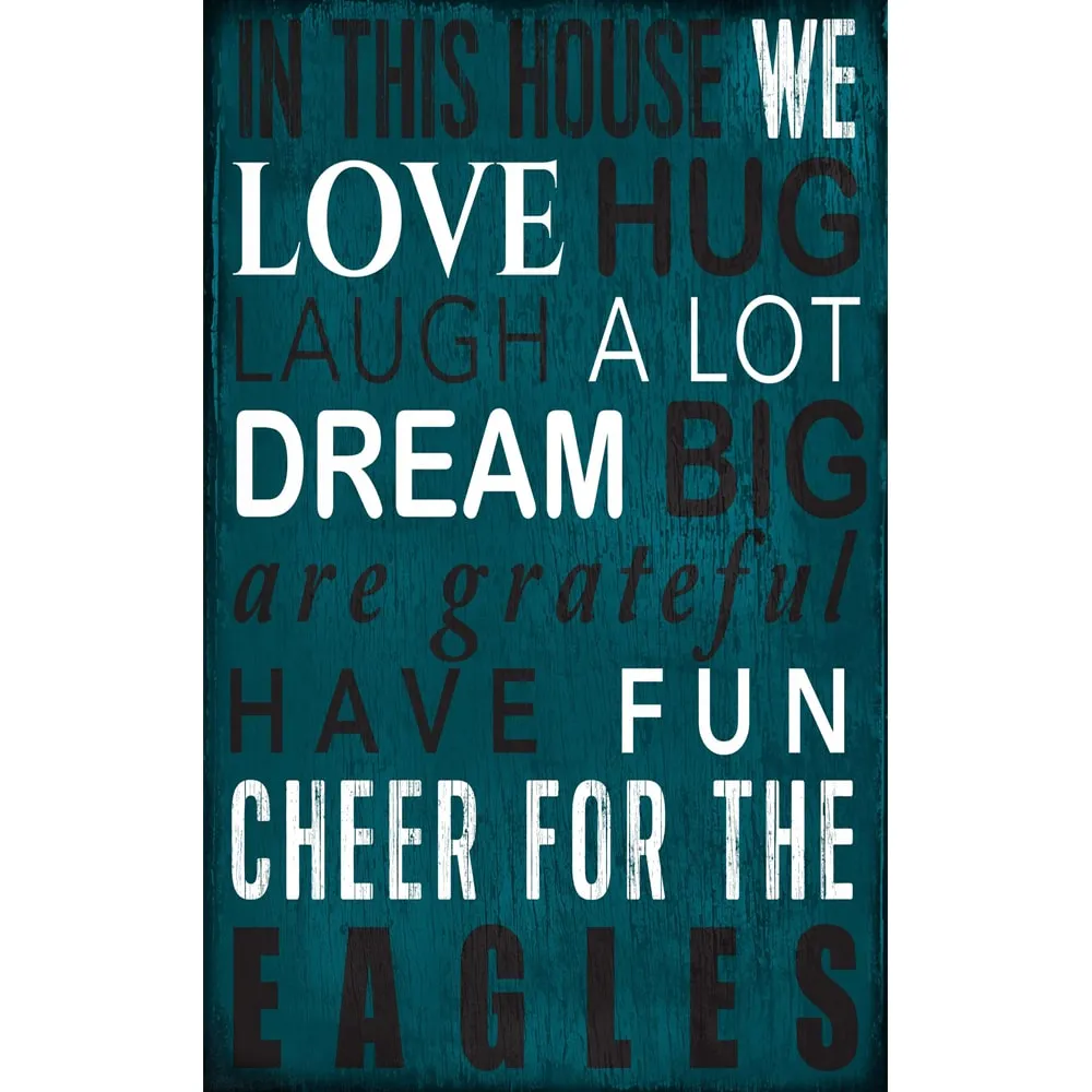 Lids Philadelphia Eagles 12'' Team House Sign