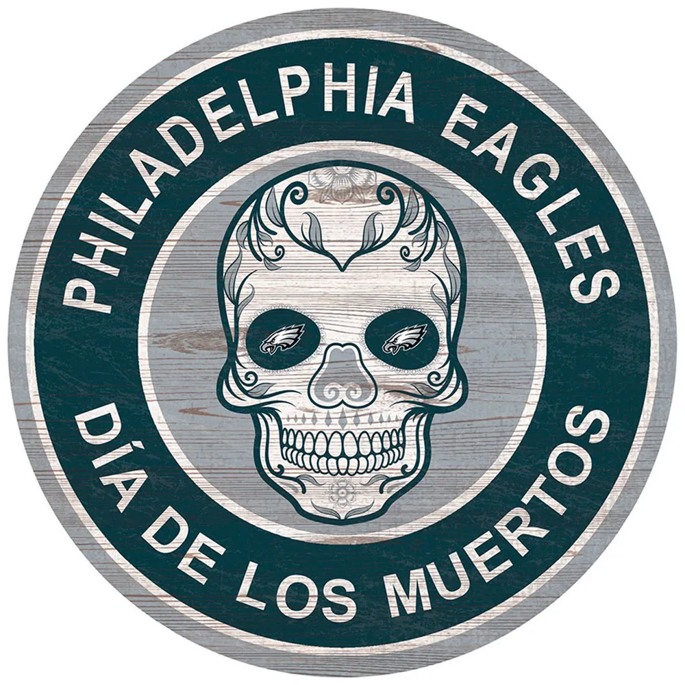 Lids Philadelphia Eagles 12'' Sugar Skull Circle Sign