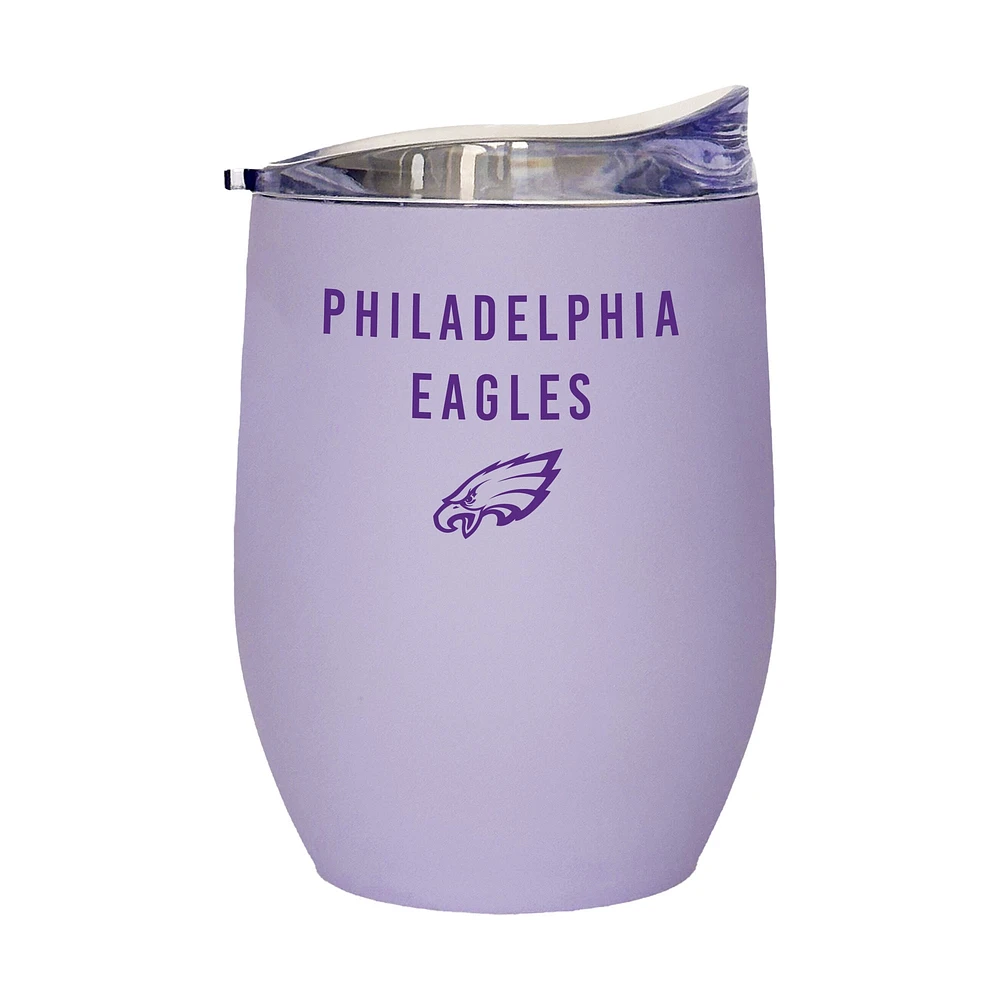 Eagles de Philadelphie 16oz. Gobelet incurvé doux au toucher lavande