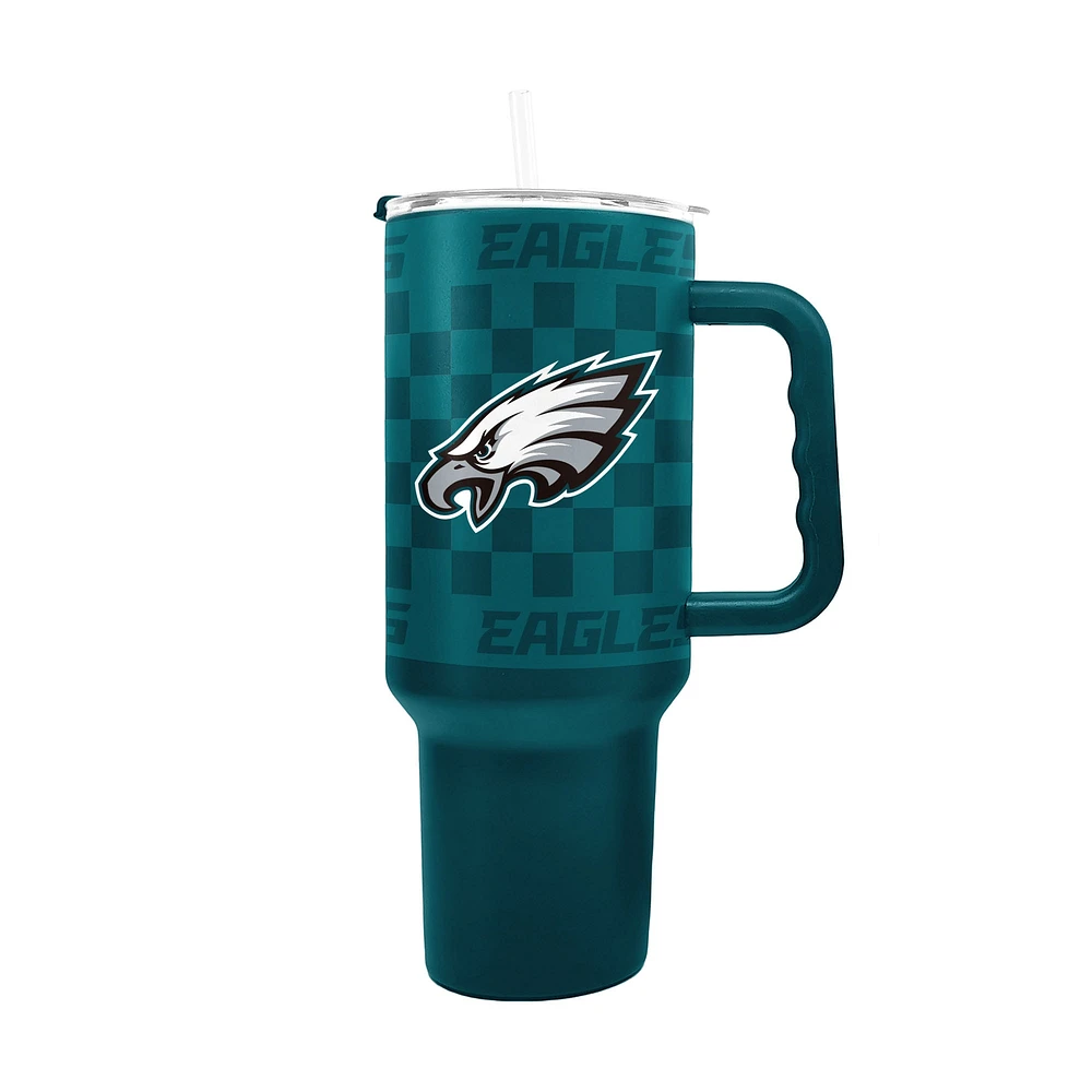 Gobelet en acier inoxydable à carreaux Philadelphia Eagles 40 oz