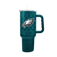 Gobelet en acier inoxydable à carreaux Philadelphia Eagles 40 oz