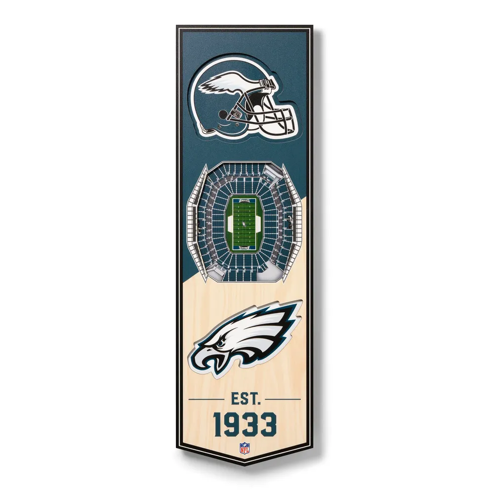 Lids Philadelphia Eagles 6'' x 19'' 3D StadiumView Banner