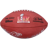 Philadelphia Eagles Autographed Super Bowl LIX Duke Football with Jalen Hurts, DeVonta Smith, Cooper DeJean and Dallas Goedert Signatures