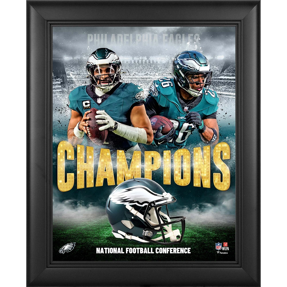 Philadelphia Eagles Framed 13" x 16" 2024 NFC Champions Collage